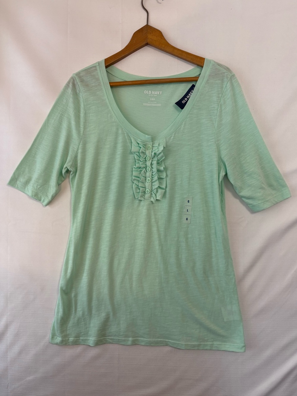 OLD NAVY NWT Mint Green Sccop Neck T-Shirt Size Large